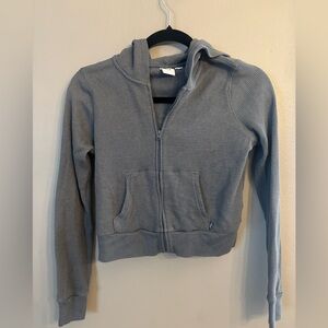 TNA Gray Waffle Knit Hoodie